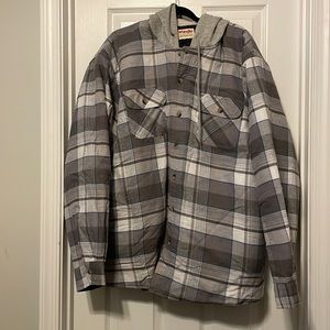 Wrangler Quilted lined Shirt Jacket with Hood 3XL